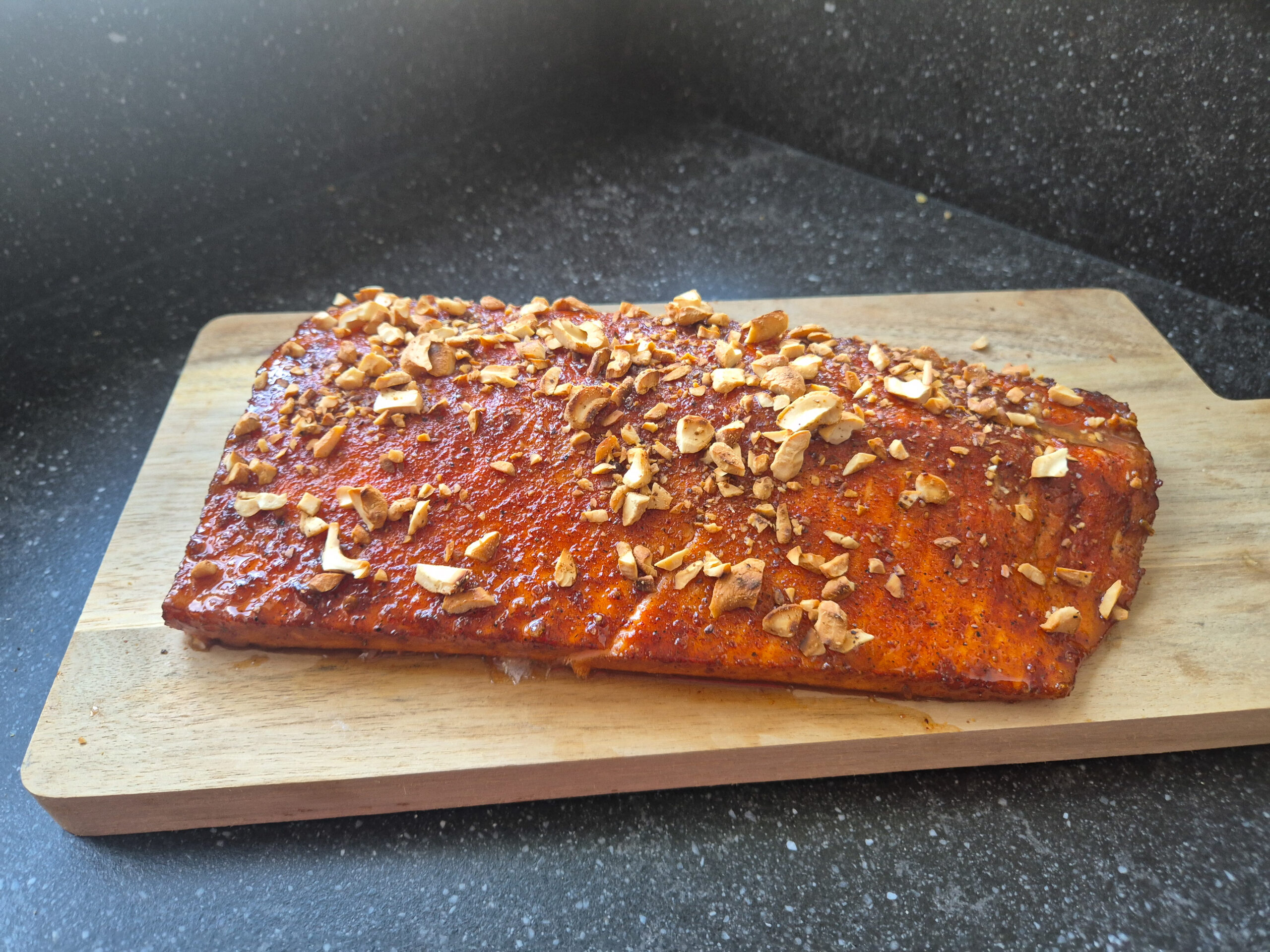 Warm Gerookte Zalm Met Een Zoet Accent